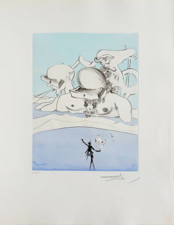 Aguafuerte Dali - Flung Out Like a Fag-end by the Big-Wigs