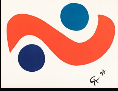 Litografía Calder - FLYING COLORS (planche 3) 1974