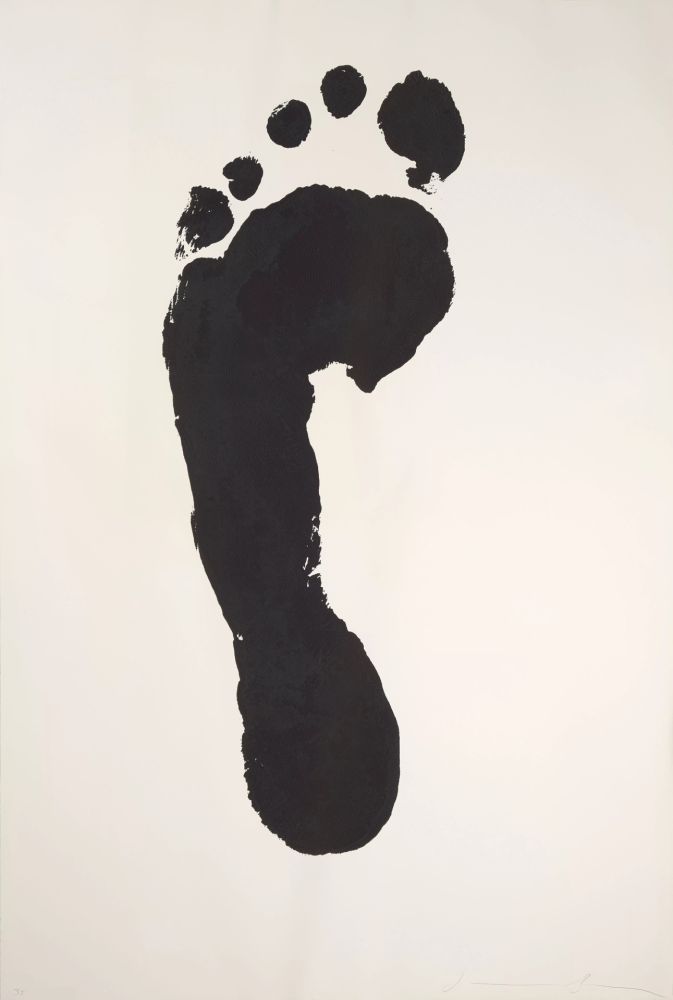 Serigrafía Borofsky - Foot print (left)