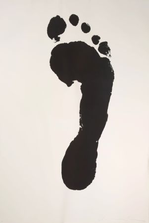 Serigrafía Borofsky - Foot print (right)