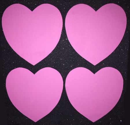 Serigrafía Warhol - Four Hearts