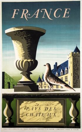 Litografía Picard Ledoux - France Pays de Chateaux