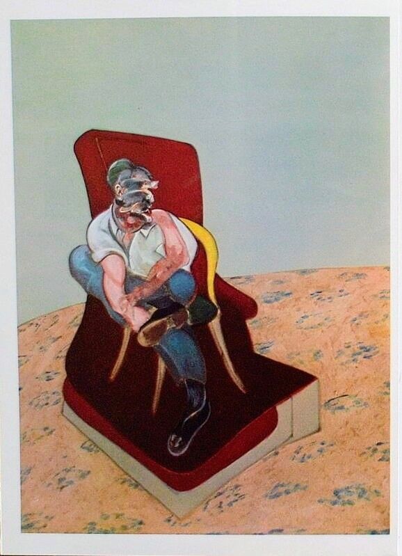 Litografía Bacon - Francis Bacon - Portrait of Lucian Freud, Original Lithograph, 1966