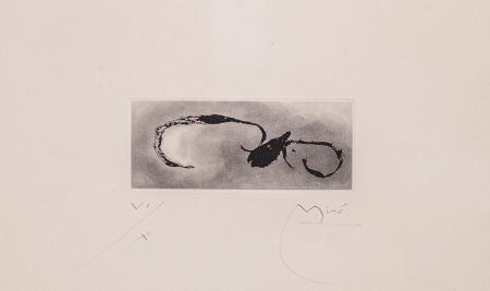 Aguatinta Miró - Frontispice pour Héraclite d'Éphèse, Sans le soleil, malgré les autres astres, il ferait nuit
