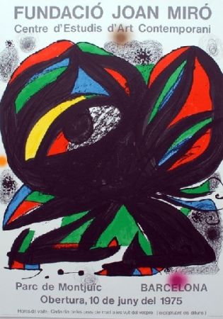 Litografía Miró - Fundacio Joan Miro - Barcelona 1975