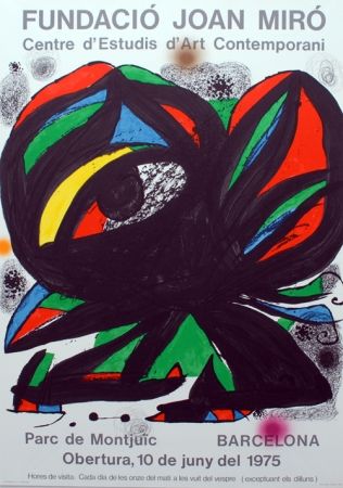 Litografía Miró - Fundacio Joan Miro - Barcelona 1975