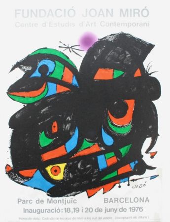 Litografía Miró - Fundacio Joan Miro - Barcelona 1976