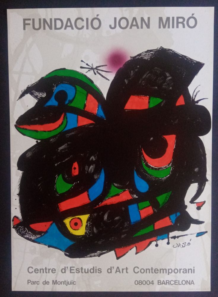 Cartel Miró - Fundació Joan Miró - Opening 1976