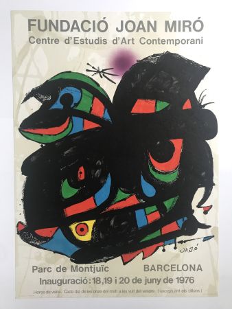 Cartel Miró - Fundació Joan Miró / Centre d'Estudis d'Art Contemporani