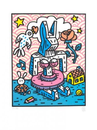 Litografía Speedy Graphito - Gaga Lapinture