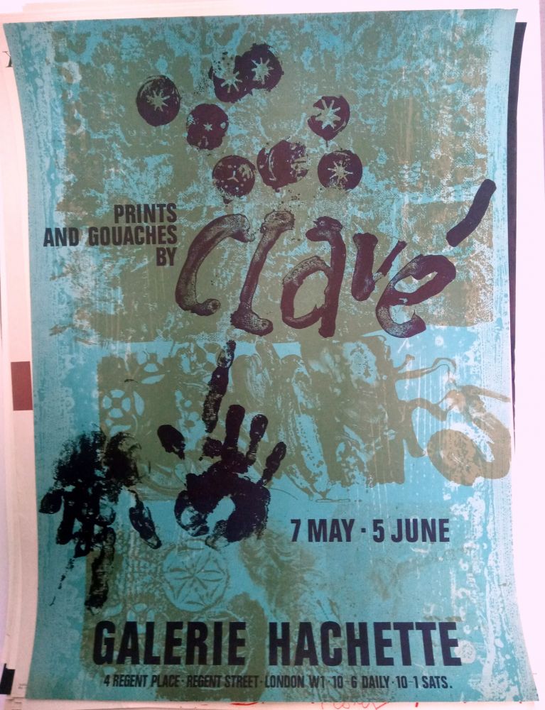 Cartel Clavé - Galeria Hachette 7 May 5 Jun 
