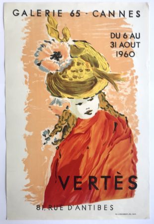 Litografía Vertes - Galerie 65 Cannes