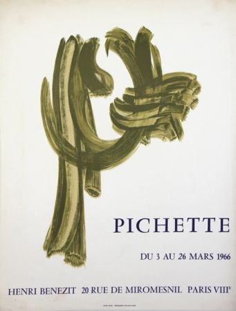 Litografía Pichette  - Galerie André Benezit