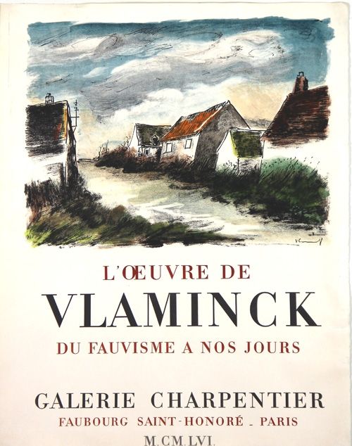 Litografía Vlaminck - Galerie Charpentier 
