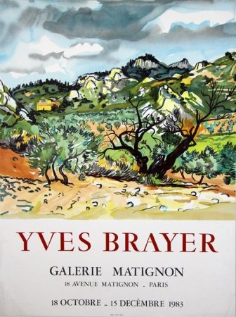 Litografía Brayer - Galerie de Matignon