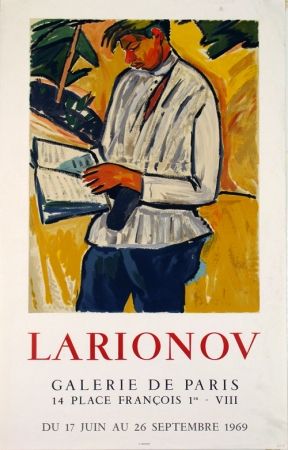 Litografía Larionov - Galerie de Paris