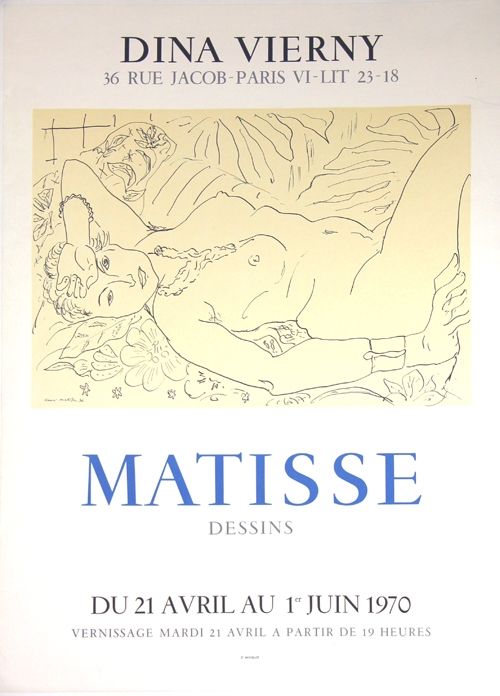 Litografía Matisse - Galerie Dina Vierny