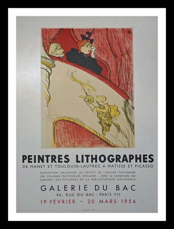 Litografía Toulouse-Lautrec - Galerie du Bac, Peintres lithographes de Manet et Toulouse Lautrec à Matisse & Picasso