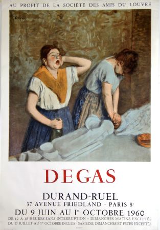 Litografía Degas - Galerie Durand -Ruel