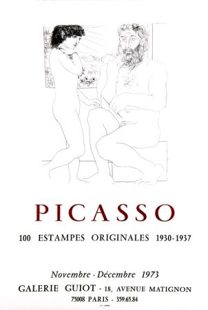 Litografía Picasso - Galerie Guiot 
