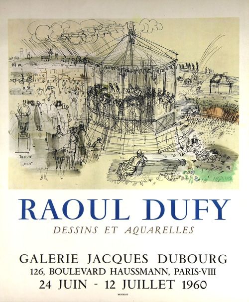 Litografía Dufy - Galerie Jacques Dubourg 