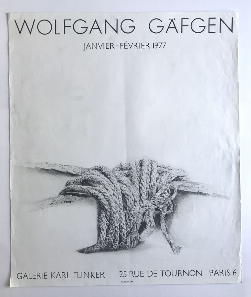 Cartel Gäfgen - Galerie Karl Flinker