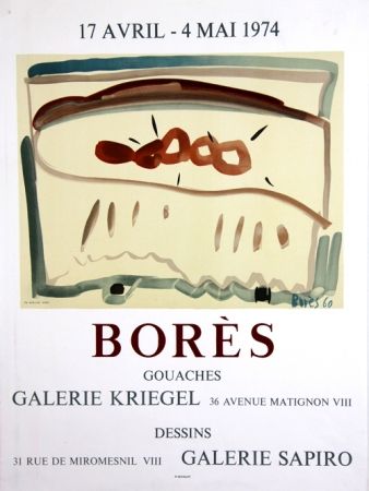 Litografía Bores - Galerie Kriegel