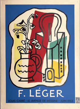 Litografía Leger - GALERIE LOUIS CARÉ - EXPO 1953. Affiche originale