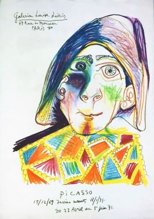 Litografía Picasso - Galerie Louise Leiris. 