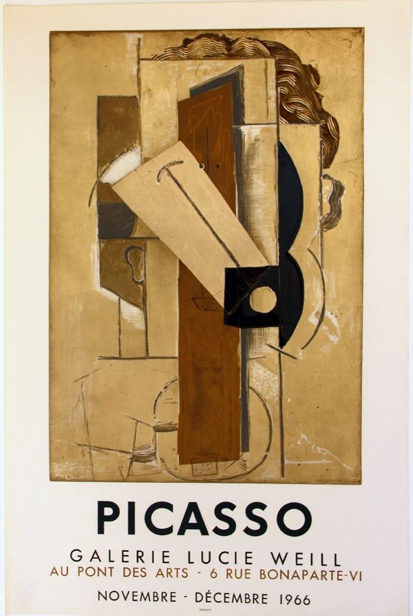 Litografía Picasso - Galerie Lucie  Weill
