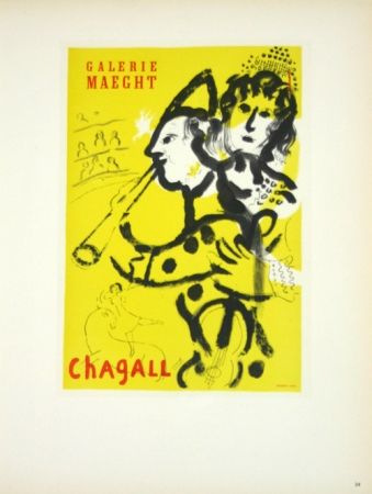 Litografía Chagall - Galerie Maeght Juin 1957