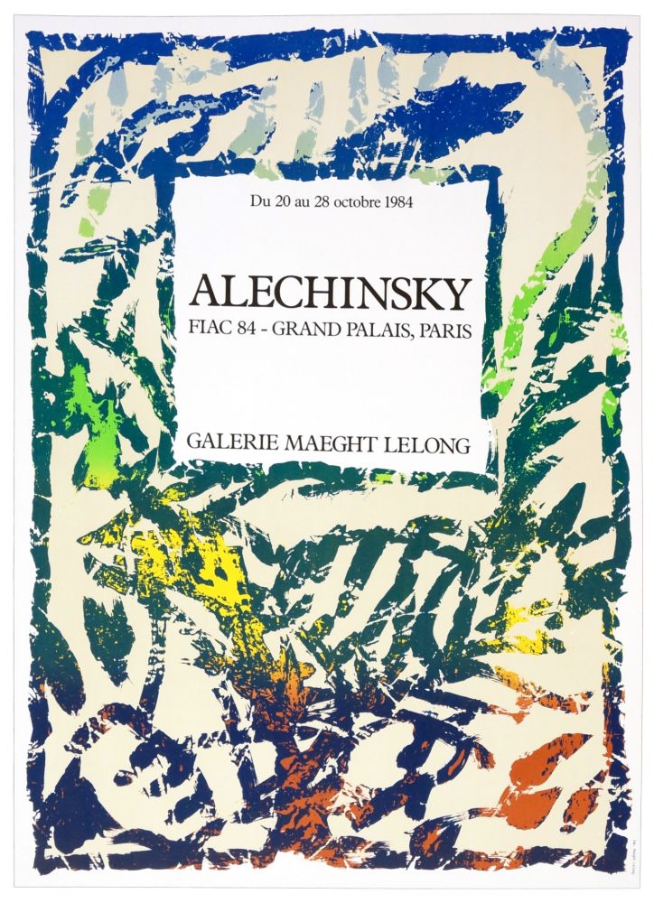 Cartel Alechinsky - Galerie Maeght Lelong, Alechinsky, FIAC 84, 1984