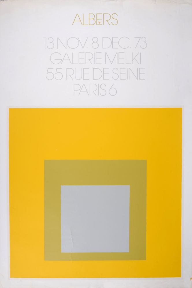 Litografía Albers - Galerie Melki, 1973