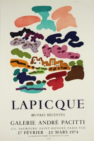 Litografía Lapicque - Galerie Pacitti