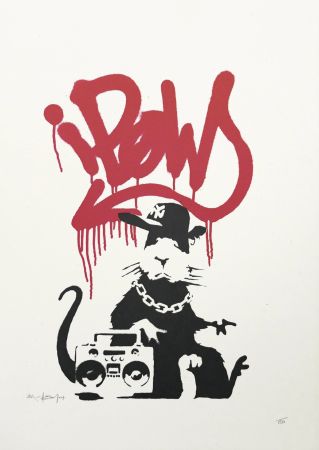 Serigrafía Banksy - Gangsta Rat