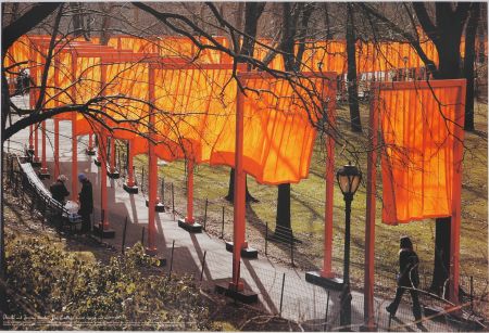 Cartel Christo - Gates and Orange Curtains : Central Park New York, 2005