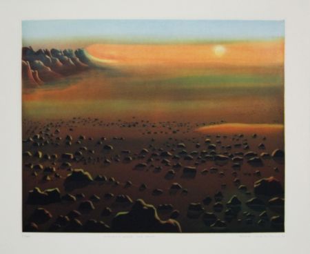 Aguafuerte Y Aguatinta Maibaum - Genesis:  Wüste und Sonne