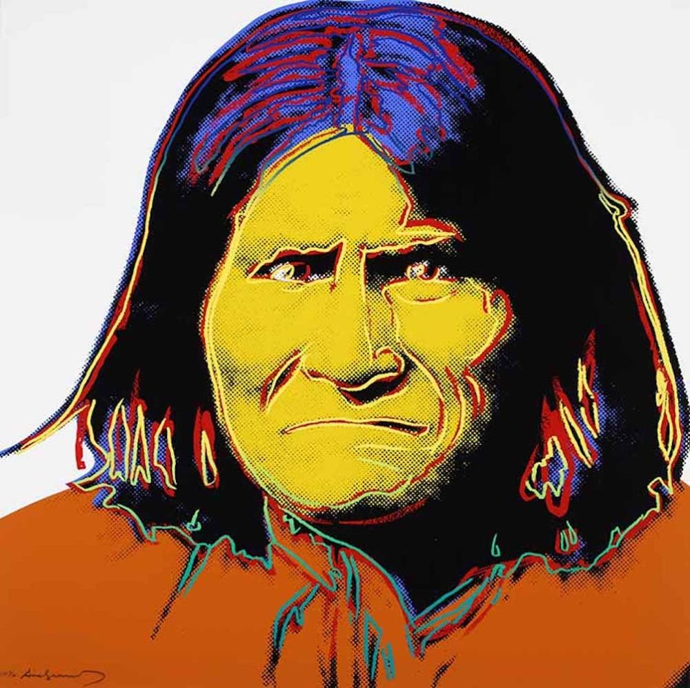 Serigrafía Warhol - Geronimo, from Cowboys and Indians