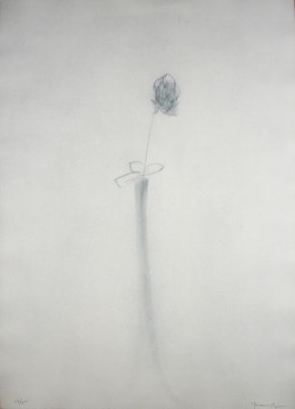 Grabado Hernandez Pijuan - Gerro i flor
