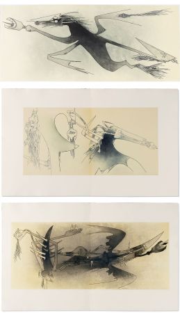 Libro Ilustrado Lam - Ghérasim Luca : APOSTROPH’ APOCALYPSE. 14 eaux-fortes de Wifredo Lam (1967).