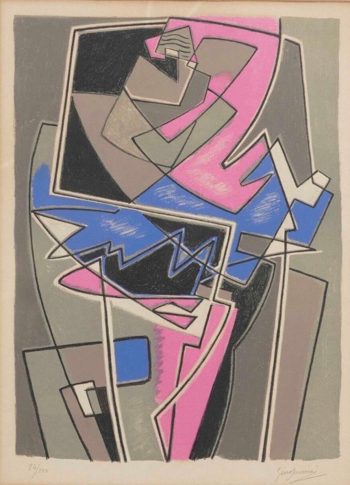 Litografía Severini - Gino Severini (1883–1966) - Ballerine - Lithograph on paper - 1954