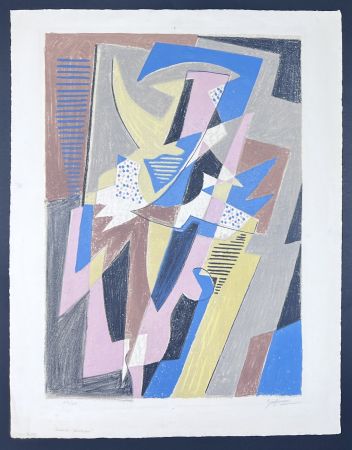 Litografía Severini - Gino Severini (1883 - 1966) - Danseuse - Seven-color lithograph - 1957