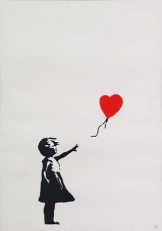 Serigrafía Banksy - Girl with Balloon