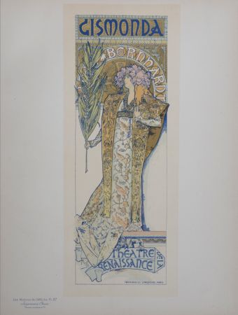 Litografía Mucha - Gismonda - Les Maitres de L’Affiche, 1896