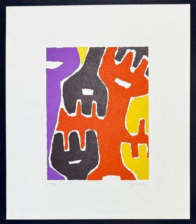 Sin Técnico Capogrossi - Giuseppe Capogrossi (1900–1972) - Zincography on paper - 1961