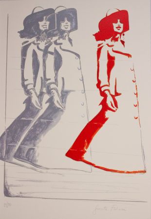 Serigrafía Fioroni - Gli involucri grigio-rosso