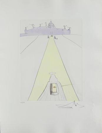 Aguafuerte Dali - God, Time, Space, and the Pope