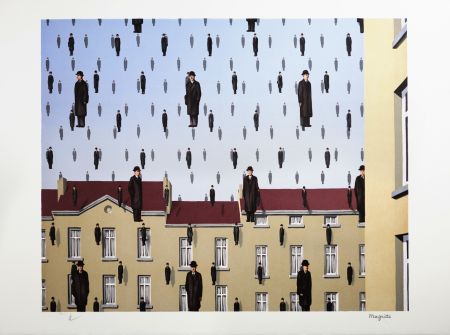 Litografía Magritte - Golconde