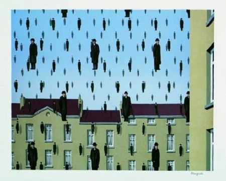 Litografía Magritte - Golconde, 1953