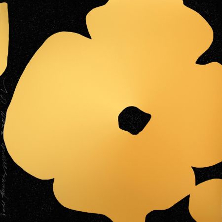 Serigrafía Sultan - Gold Flowers, March 3, 2011